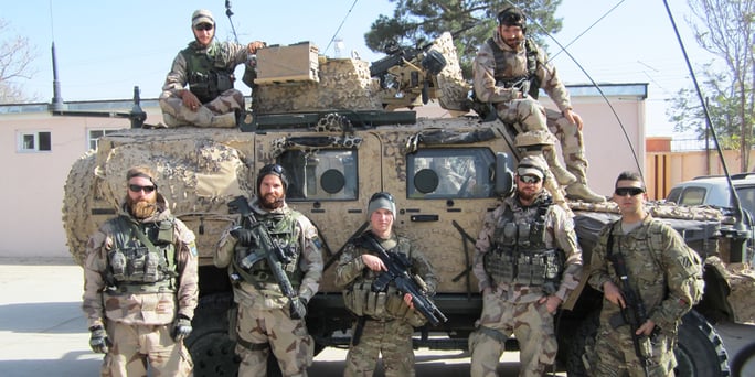 While a member of Combined Joint Special Operations Task-Force Afghanistan, Holden had the pleasure of serving alongside various international allies, including the Swedish Army, pictured here.
